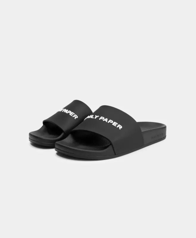 Black Reslider Logo Type Sandals sold by Daily Paper