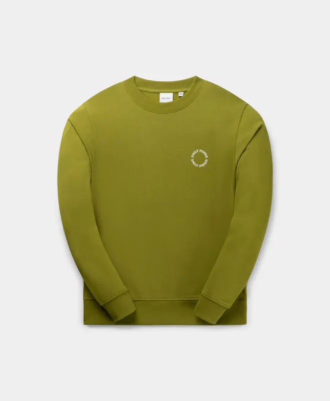 Cardamom Green Orbit Sweater sold by Daily Paper