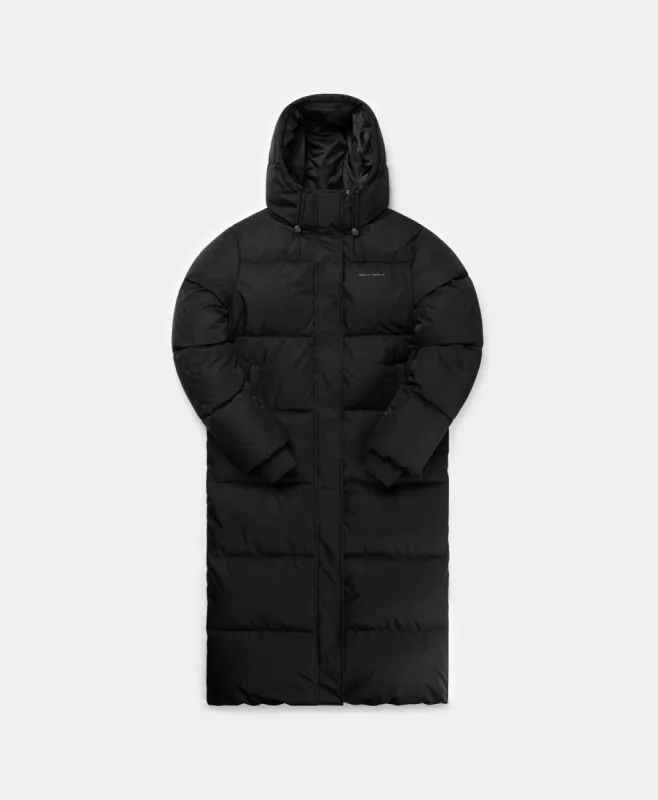 Black Monogram Long Puffer Jacket sold by Daily Paper