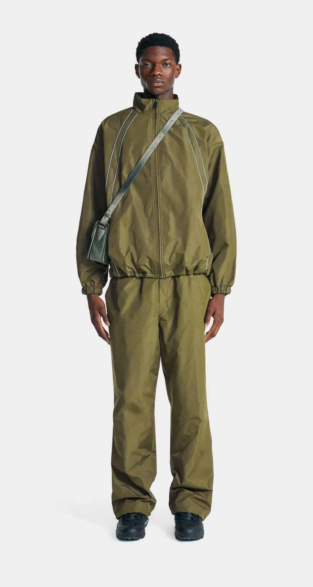 Green Taye Logo Relaxed Track Jacket sold by Daily Paper product image thumbnail 3