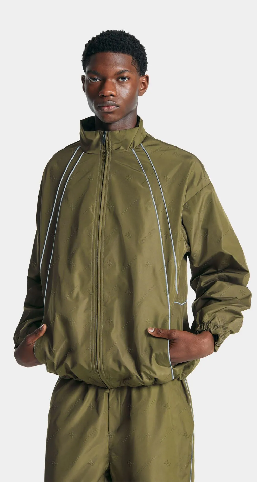 Green Taye Logo Relaxed Track Jacket sold by Daily Paper product image thumbnail 5