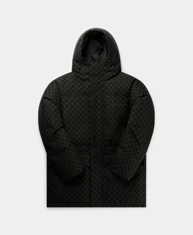Black Oba Cotton Monogram Puffer sold by Daily Paper