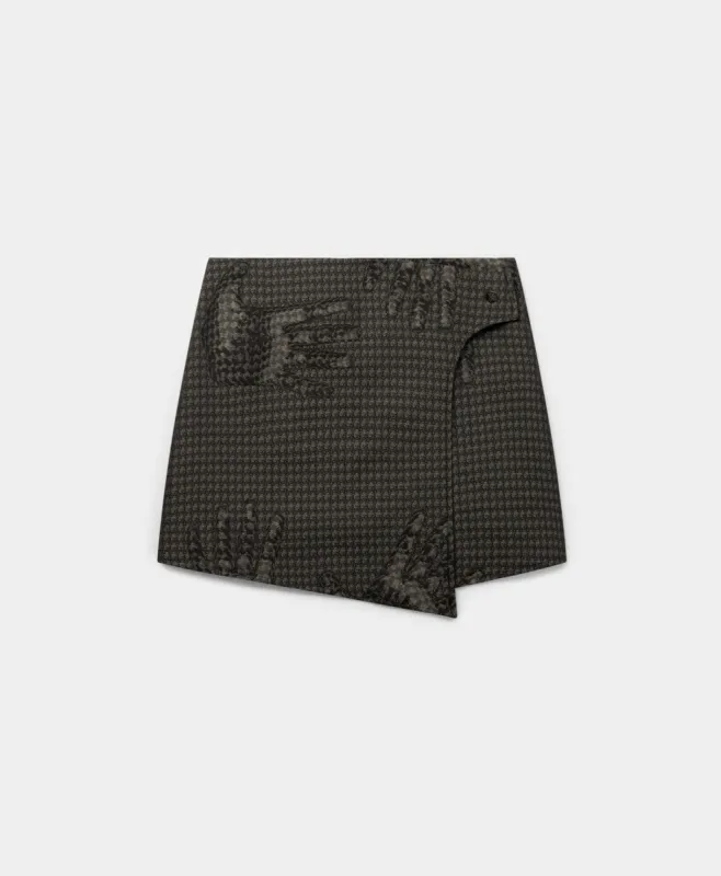 Obsidian Black Deylin Trapped Skirt sold by Daily Paper