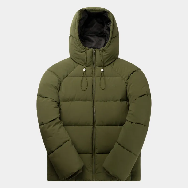 Cardamom Green Relaxed Puffer sold by Daily Paper