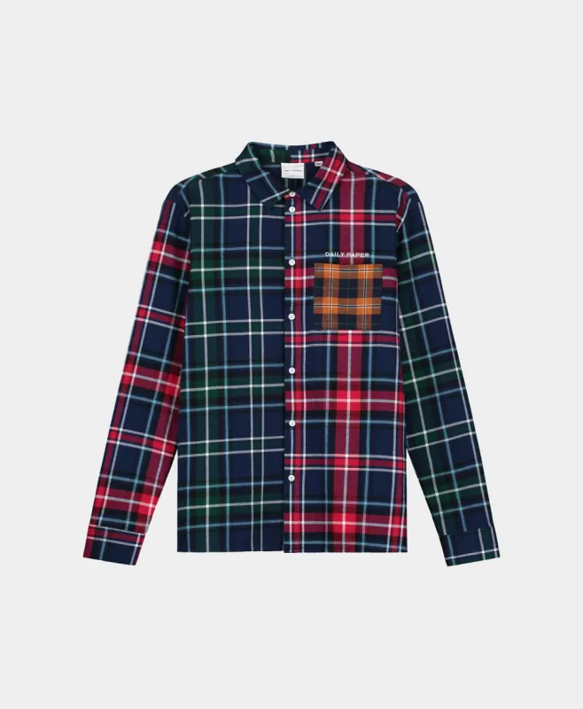 Green Red Hocheck Shirt sold by Daily Paper