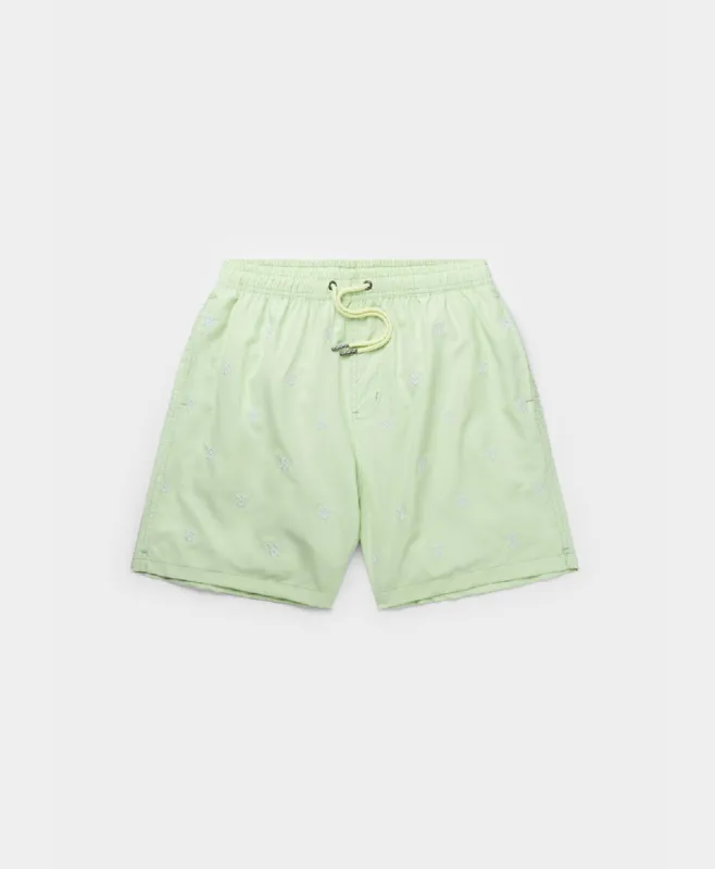 Seacrest Green Reshield Swim Shorts sold by Daily Paper
