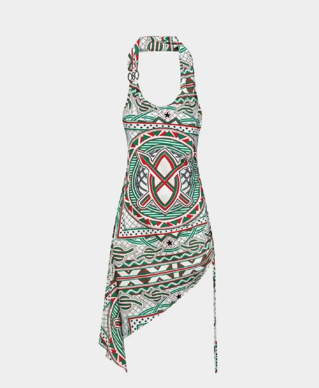 Green Red Meaza Dress sold by Daily Paper