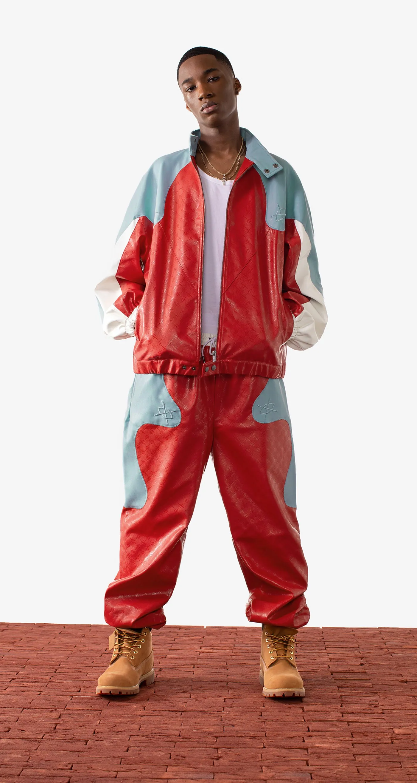 Red Blue Menefer Jacket sold by Daily Paper product image thumbnail 3