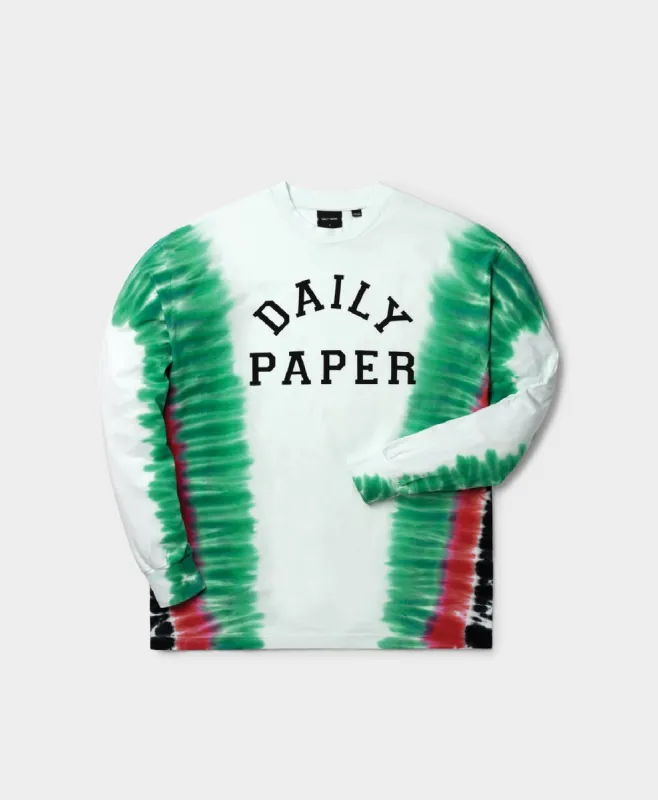 Green Red Tie Dye Mocta Longsleeve made by Daily Paper