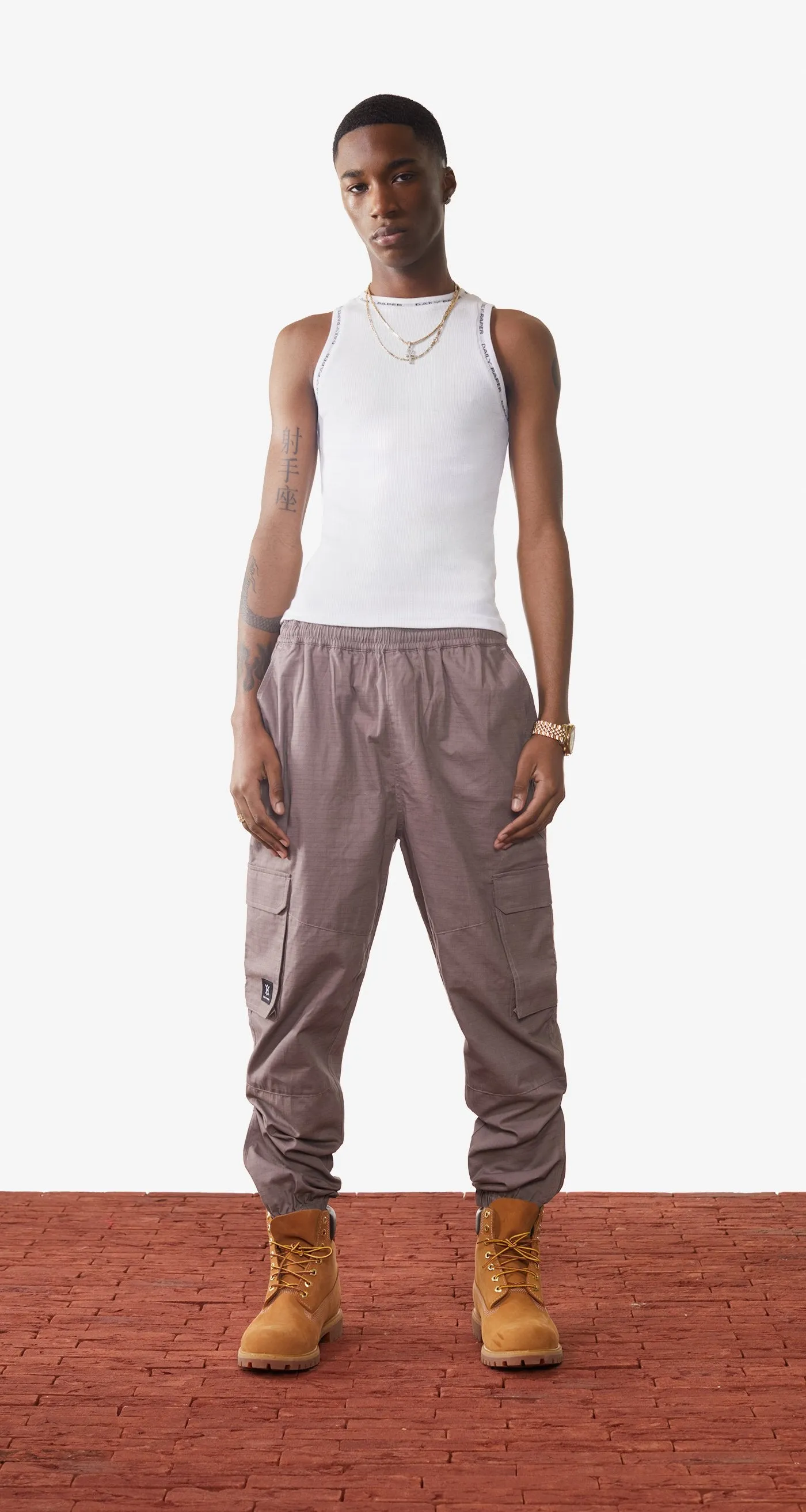 Deep Taupe Mashun Pants sold by Daily Paper product image thumbnail 2