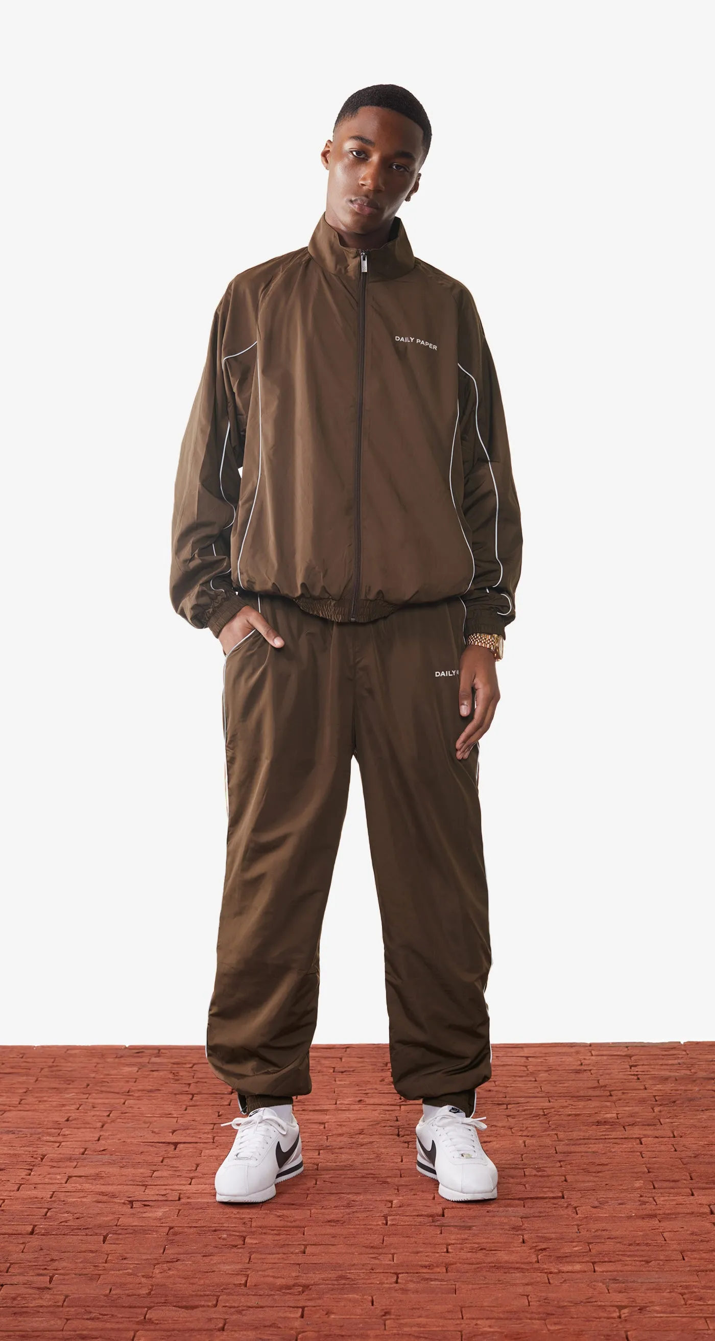 Chocolate Brown Etrack Top sold by Daily Paper product image thumbnail 2