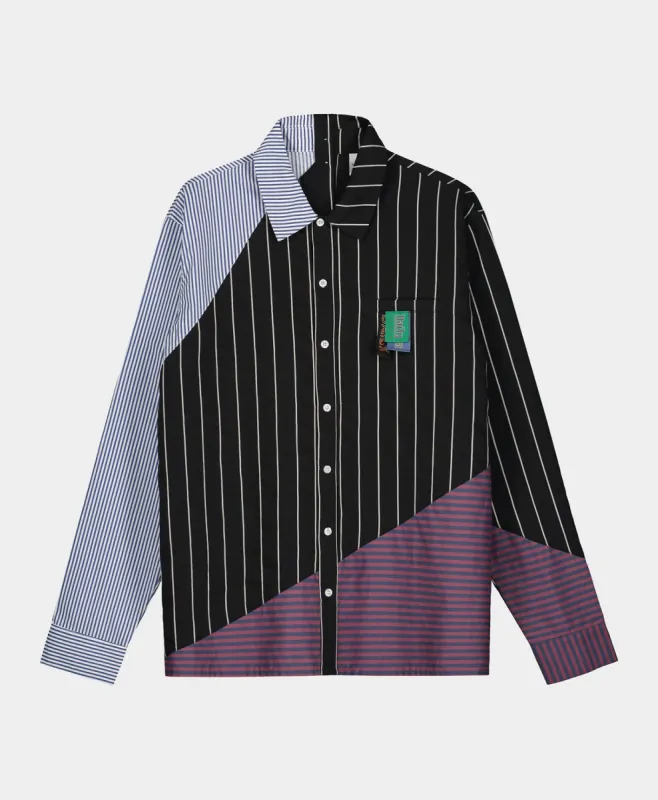 Black Striped Hadee Shirt sold by Daily Paper