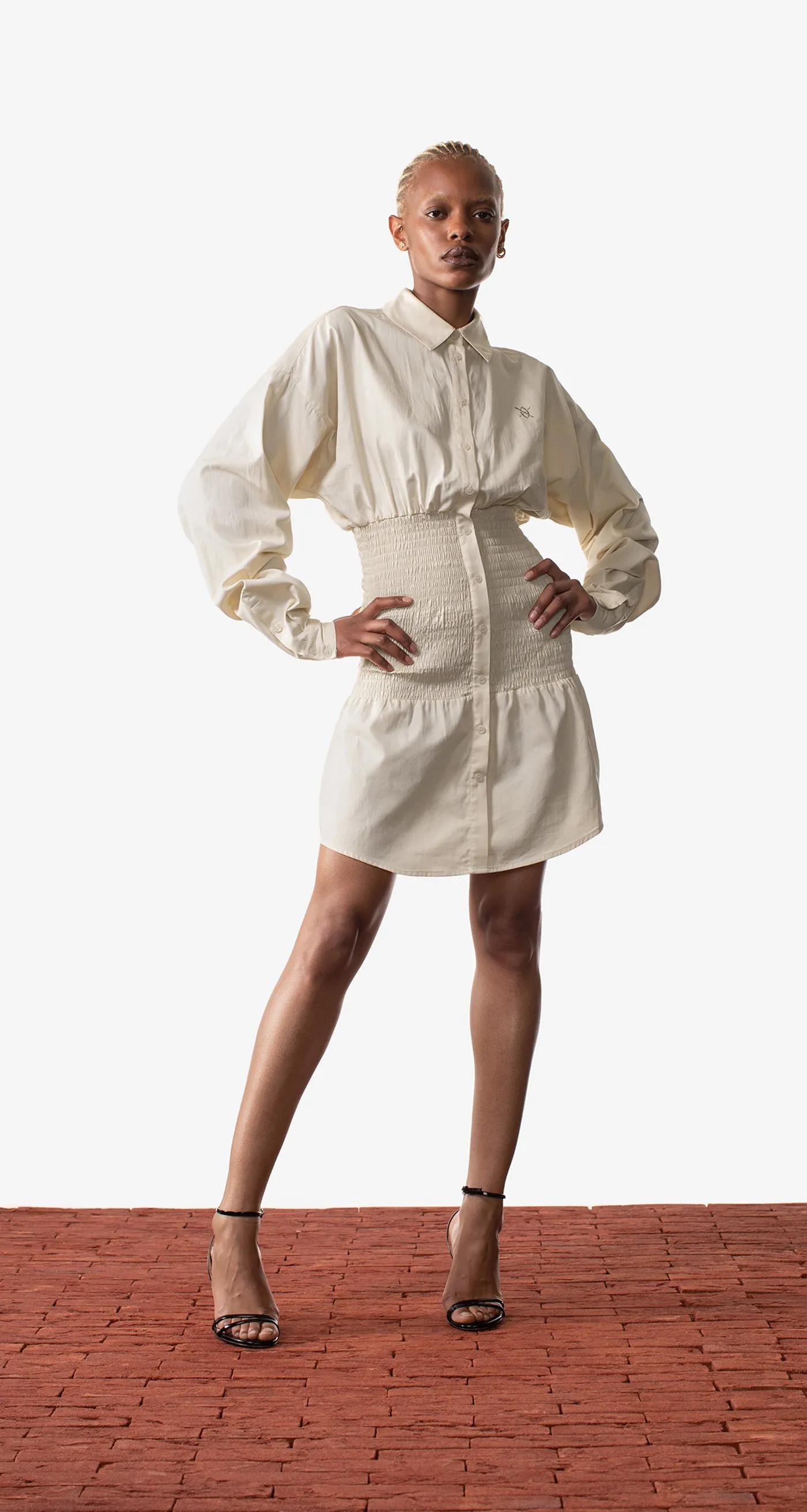 Beige Malenga Dress sold by Daily Paper product image thumbnail 3