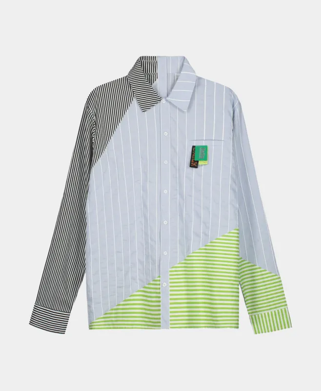 Grey Striped Hadee Shirt sold by Daily Paper