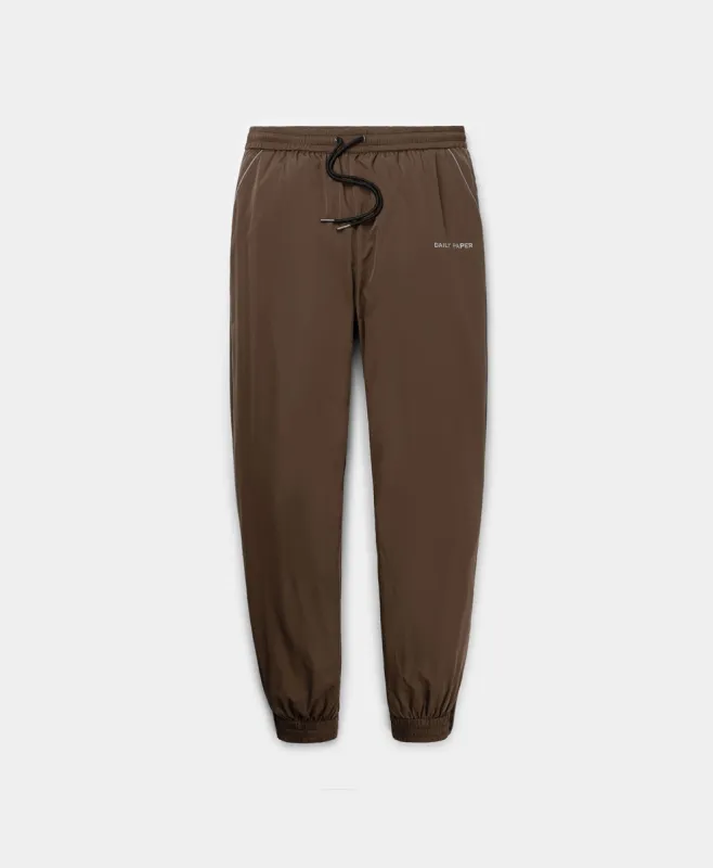Chocolate Brown Etrack Pants sold by Daily Paper