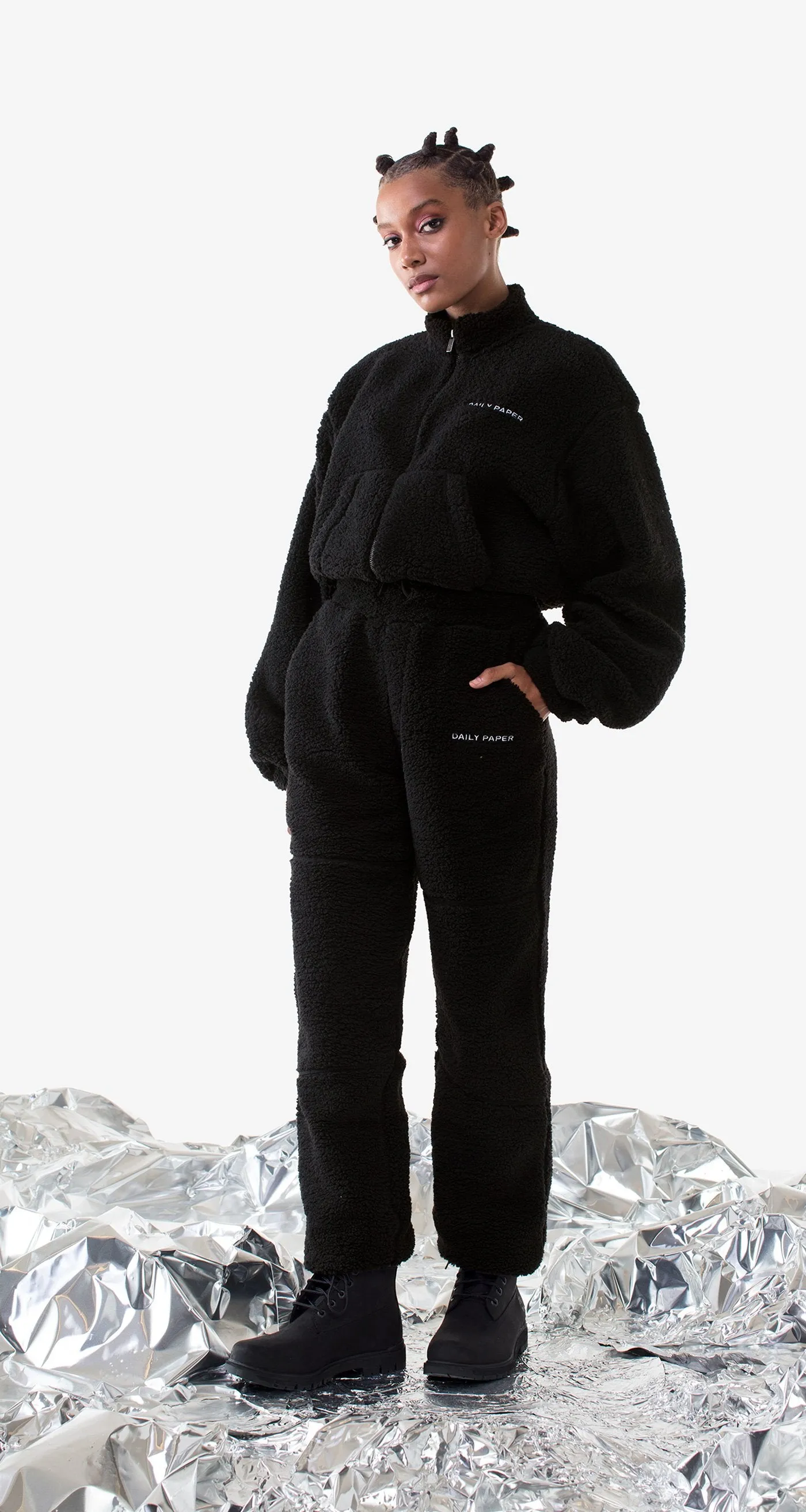 Black Leta Pants sold by Daily Paper product image thumbnail 3