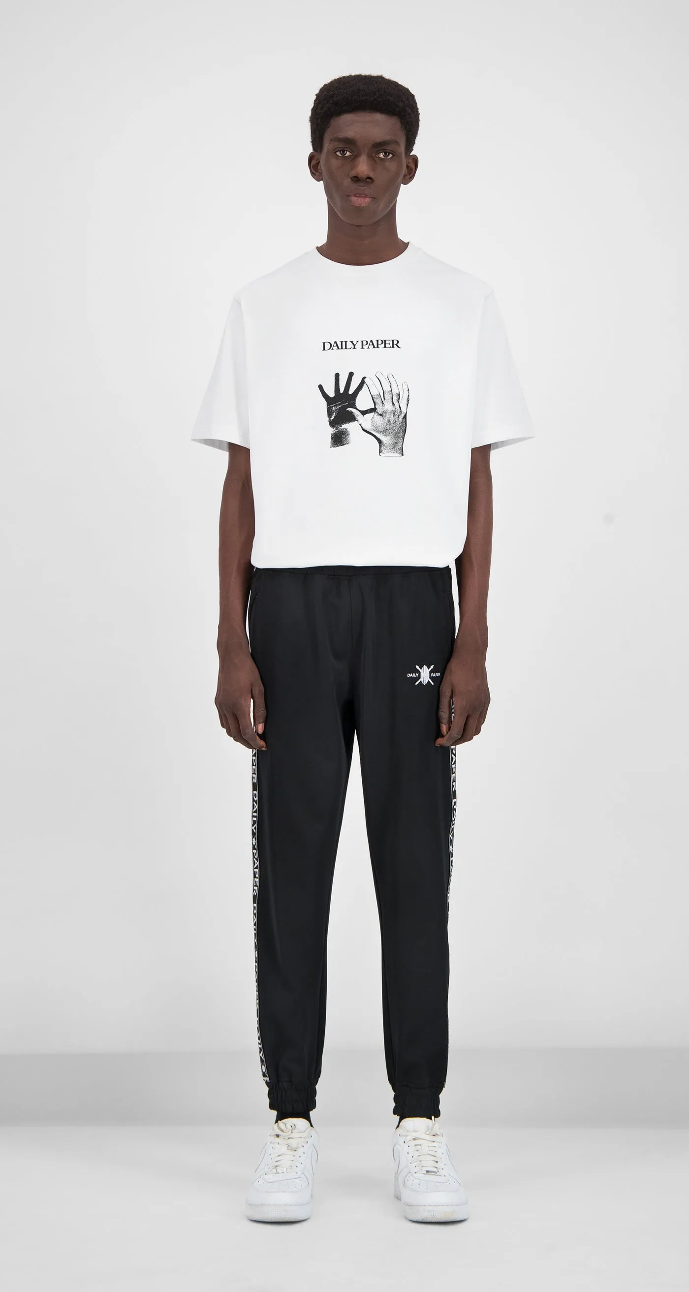 Black Tape Logo Track Pants sold by Daily Paper product image thumbnail 2