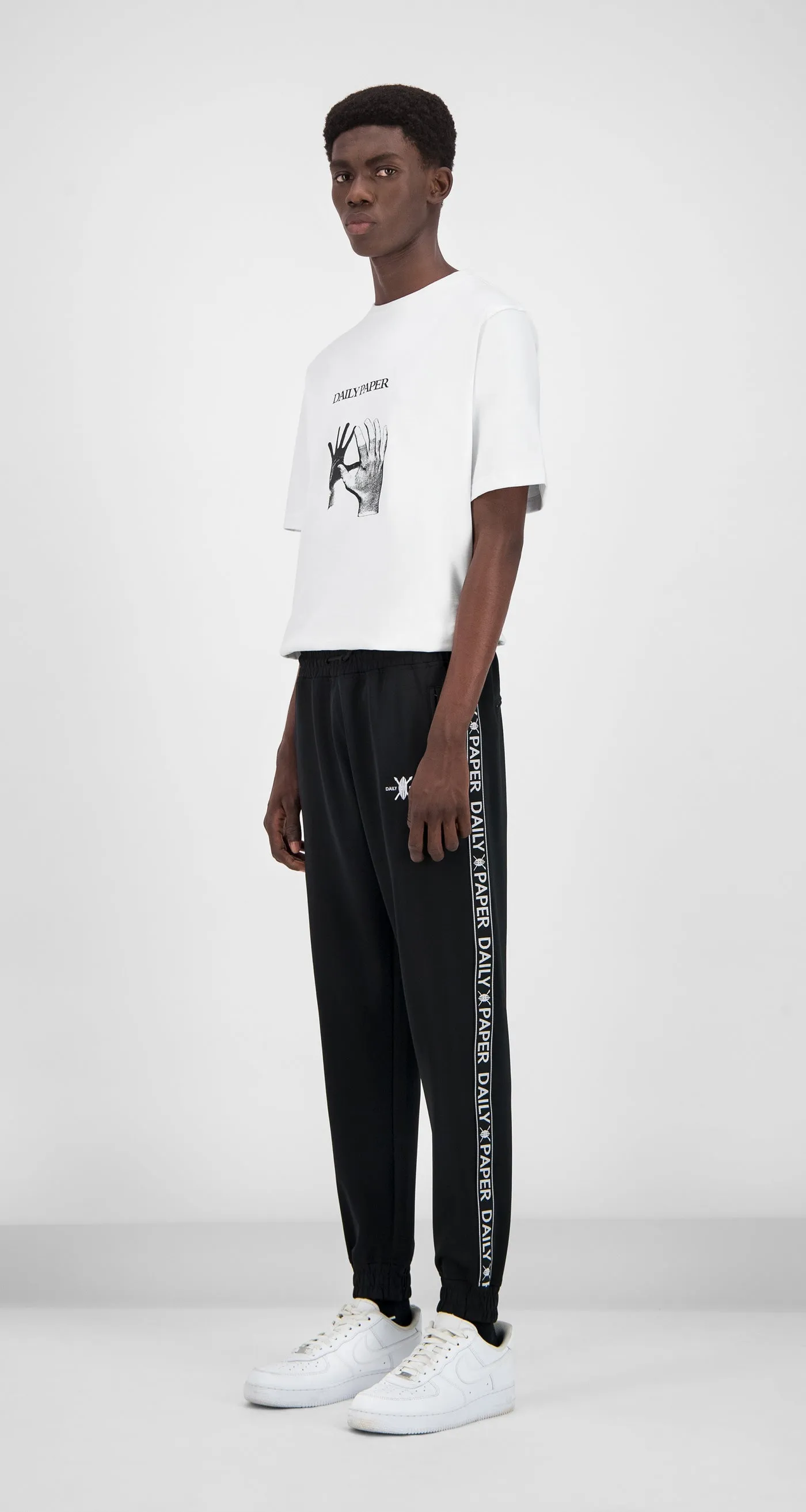 Black Tape Logo Track Pants sold by Daily Paper product image thumbnail 3
