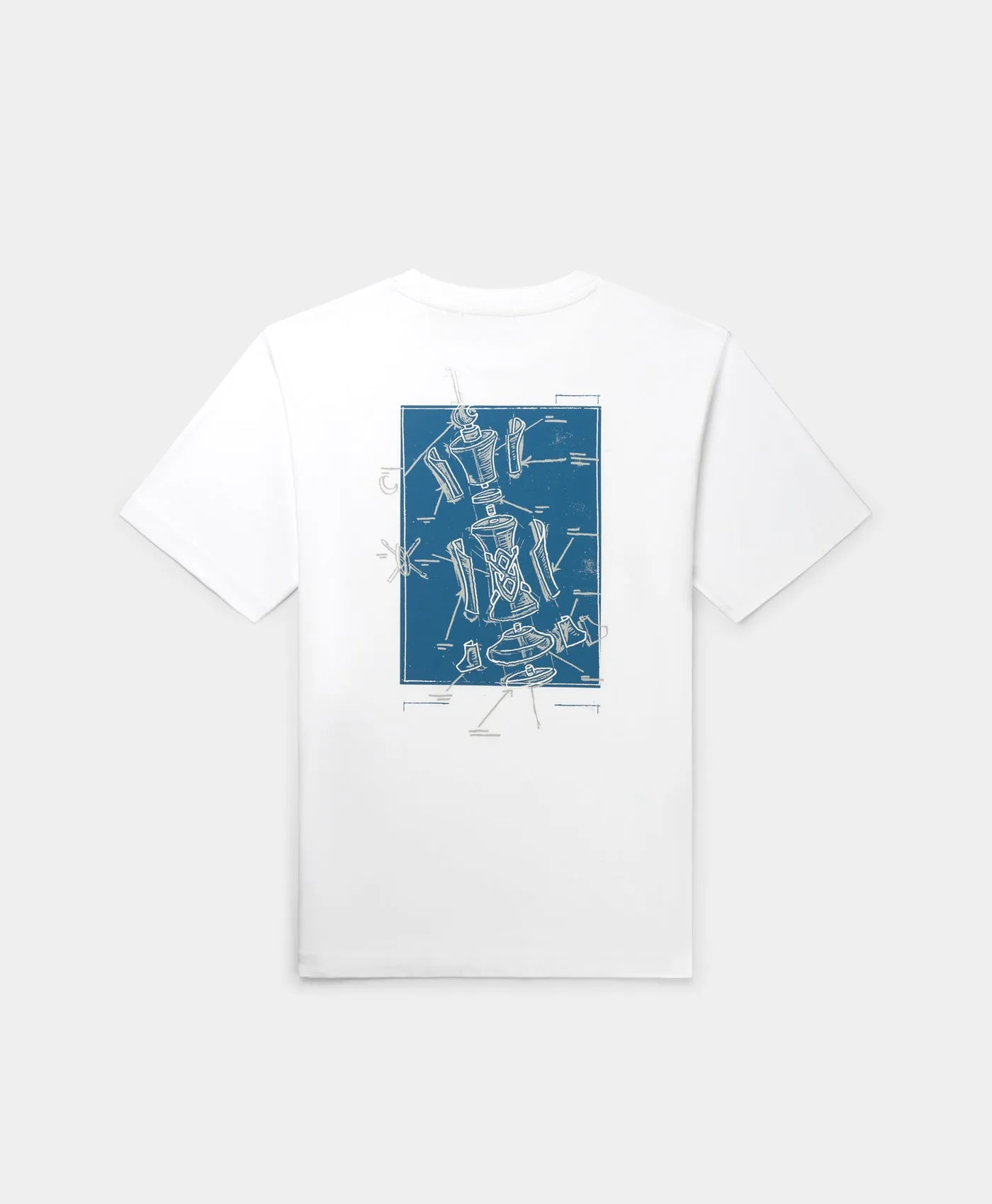 White Blueprint T-Shirt sold by Daily Paper product image thumbnail 2