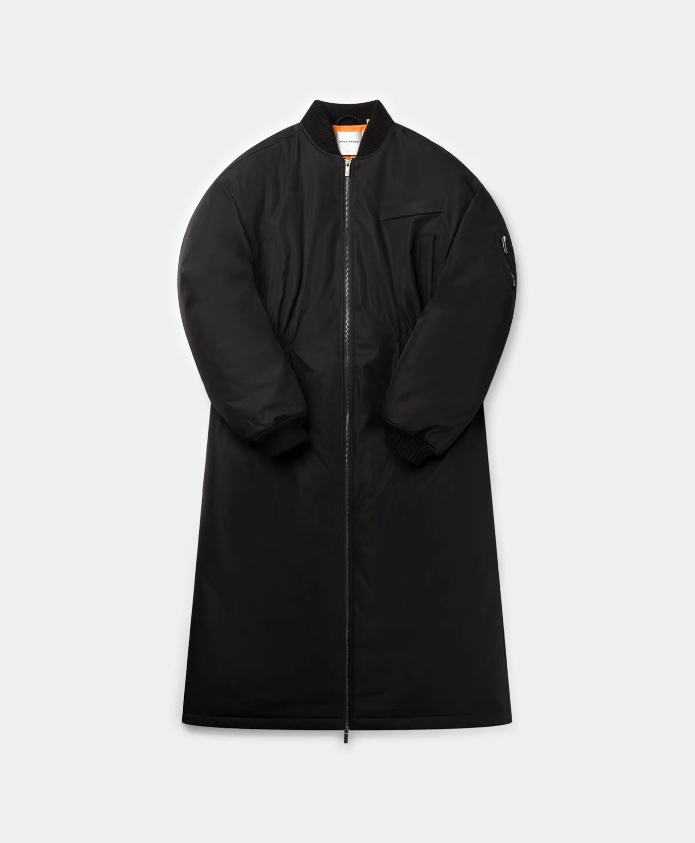 Black Oversized Long Bomber sold by Daily Paper