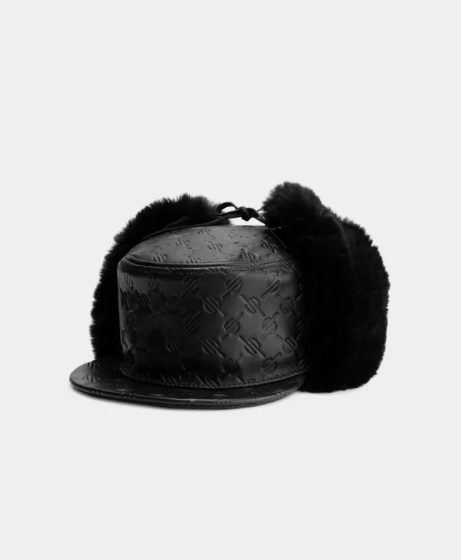 Black Monogram Chapka Hat sold by Daily Paper
