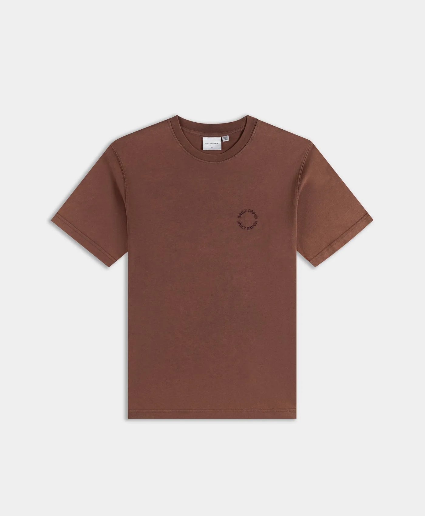 Bordeaux Wash Orbit Emb T-Shirt sold by Daily Paper