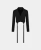 Black Corset Strap Blazer sold by Daily Paper