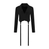 Black Corset Strap Blazer sold by Daily Paper