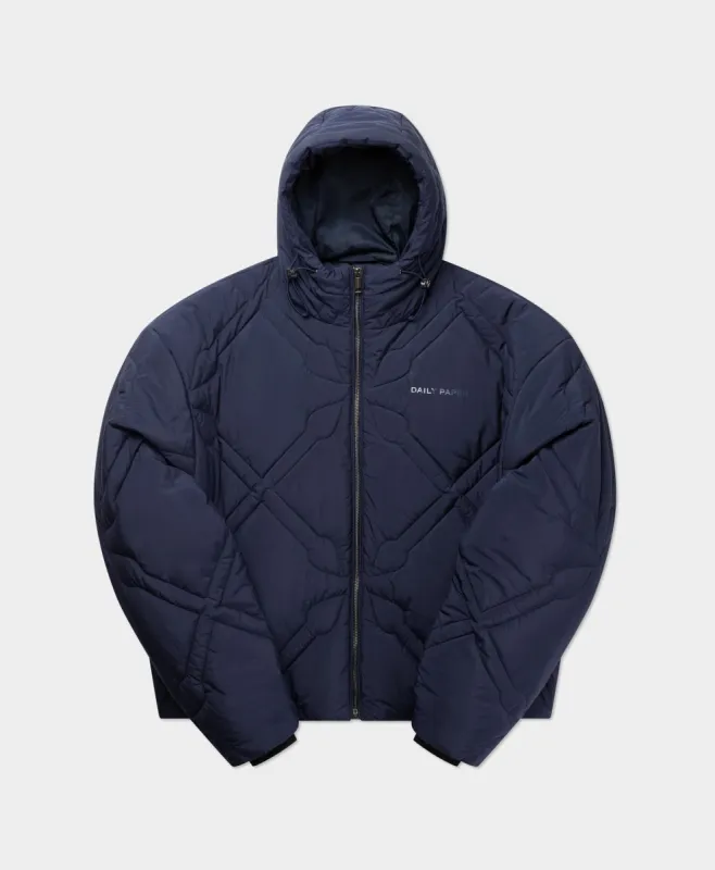 Maritime Blue Spear Puffer Jacket sold by Daily Paper