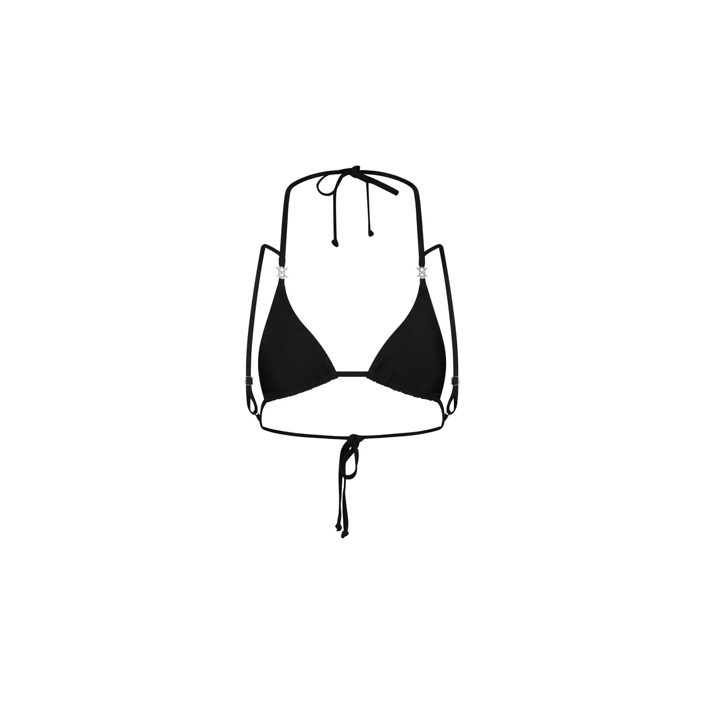 Black Metal Shield Bikini Top sold by Daily Paper product image thumbnail 3