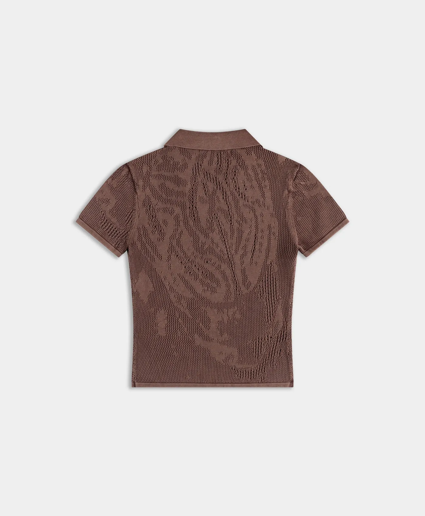 Bordeaux Red Braided Washed Polo sold by Daily Paper product image thumbnail 2