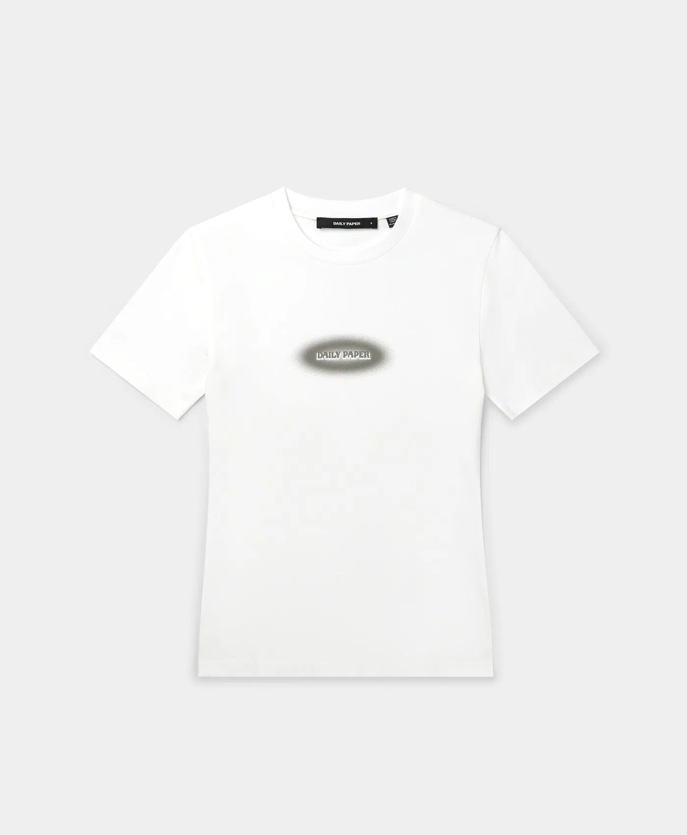 White Dotted Type Fitted T-Shirt sold by Daily Paper