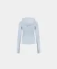 Subdued Blue Monogram Fitted Hoodie sold by Daily Paper