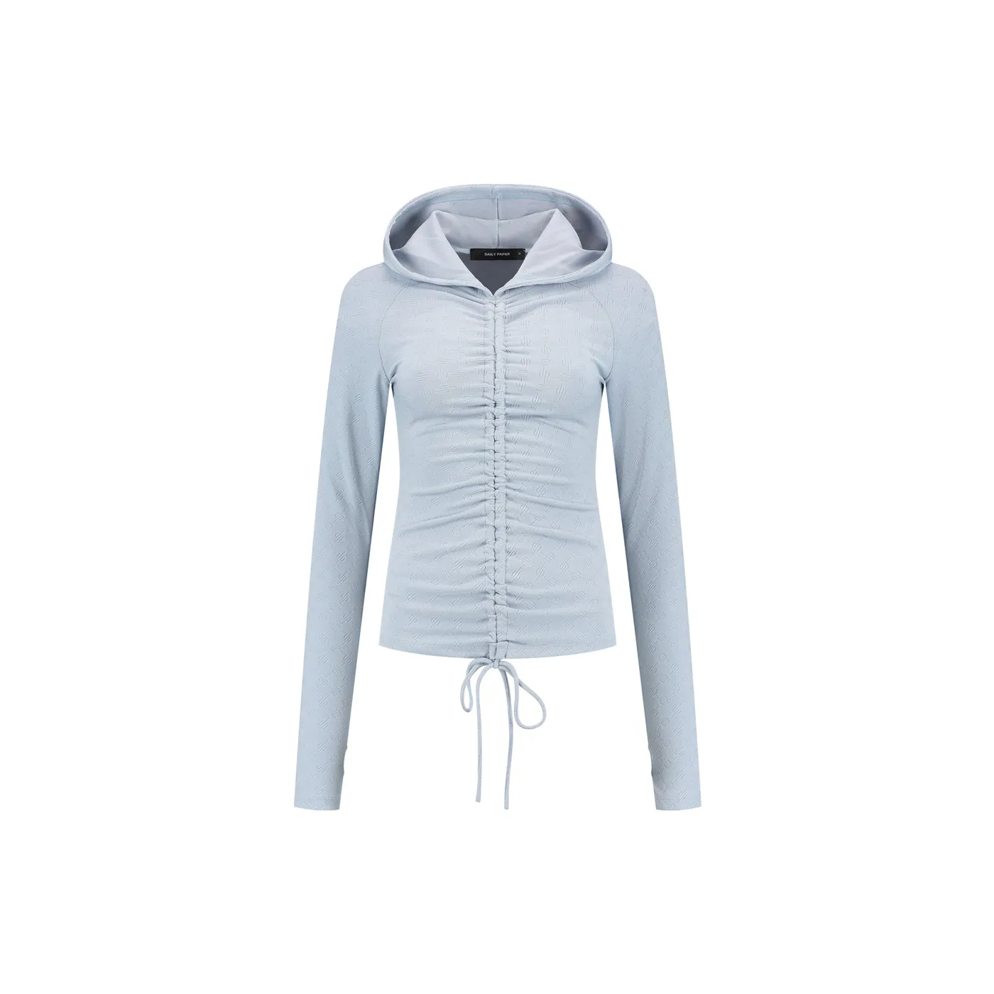 Subdued Blue Monogram Fitted Hoodie sold by Daily Paper product image thumbnail 3