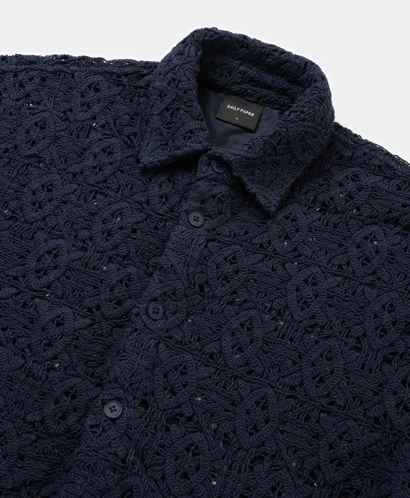Maritime Blue Lace Shield Shirt sold by Daily Paper product image thumbnail 3
