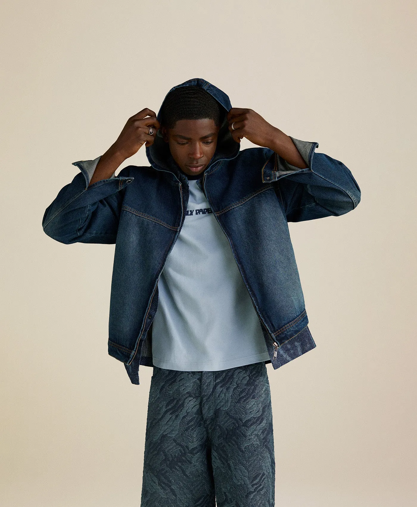 Subdued Blue Dotted Type T-Shirt sold by Daily Paper product image thumbnail 4