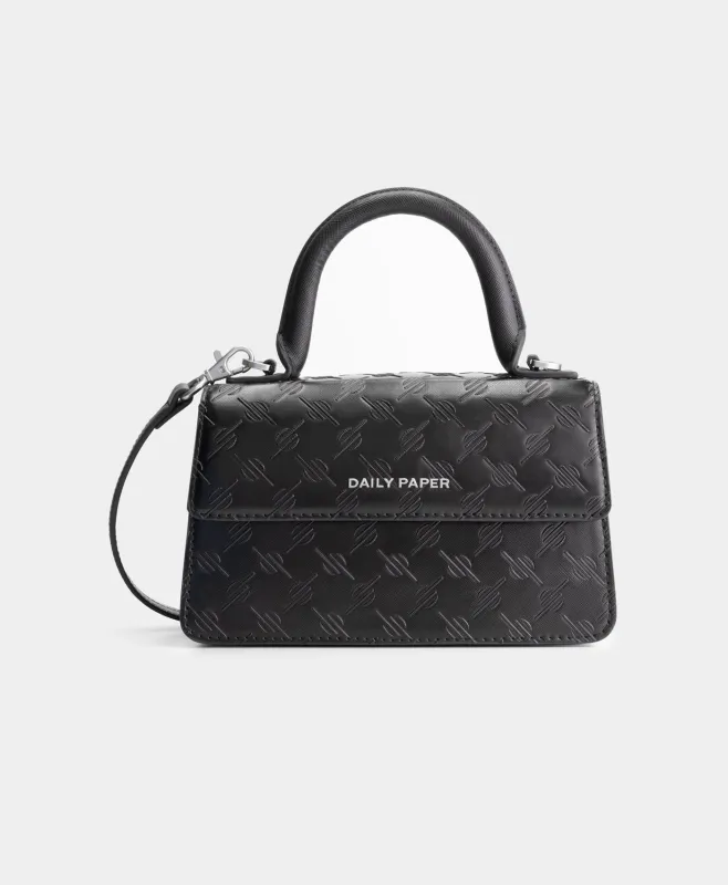 Black Meru Mini EMB Monogram Bag sold by Daily Paper