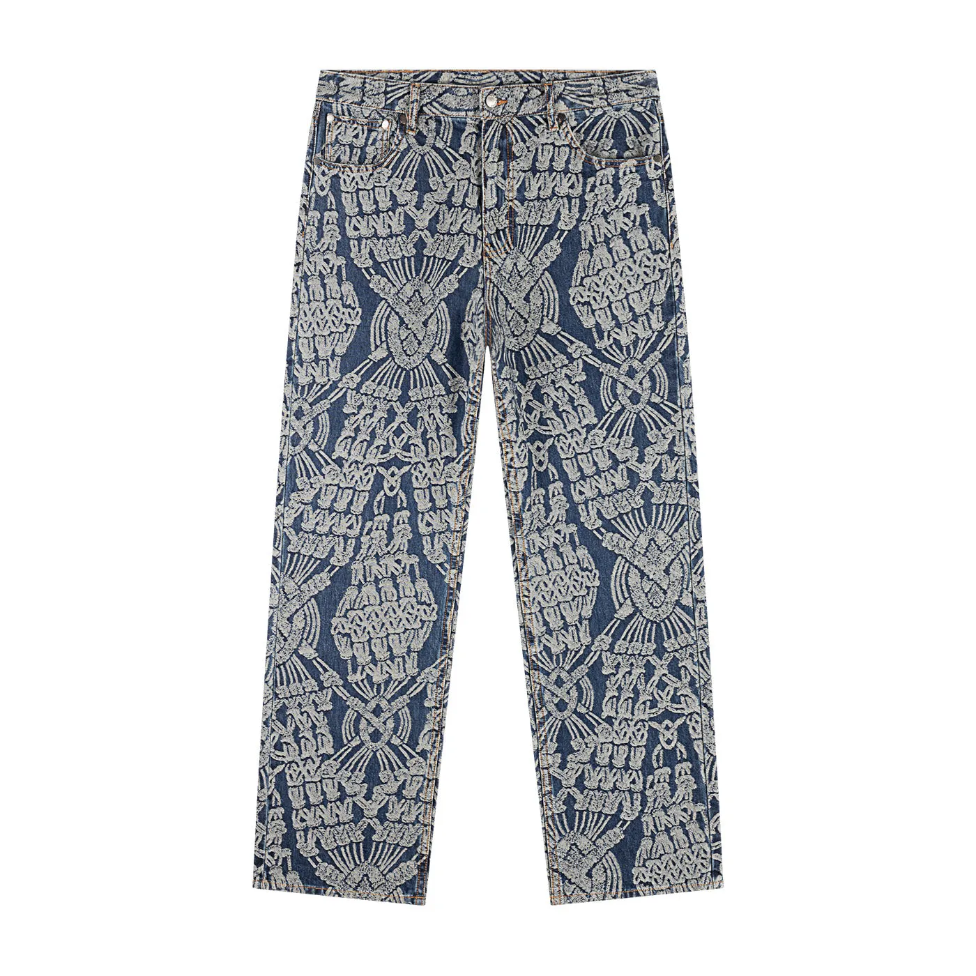 Dark Blue Macrame Amba Jeans sold by Daily Paper product image thumbnail 4