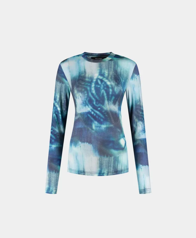 Blue Fitted Braid Longsleeve made by Daily Paper