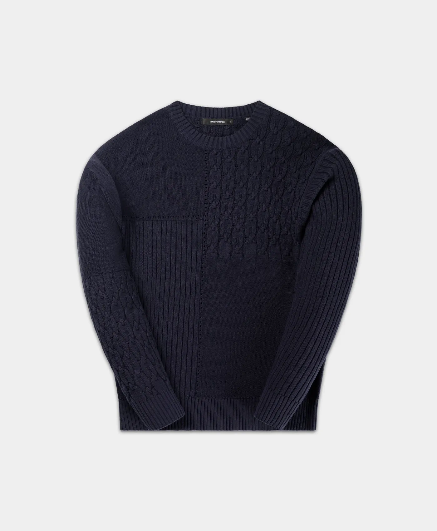 Naval Academy Patchwork Knit Sweater sold by Daily Paper