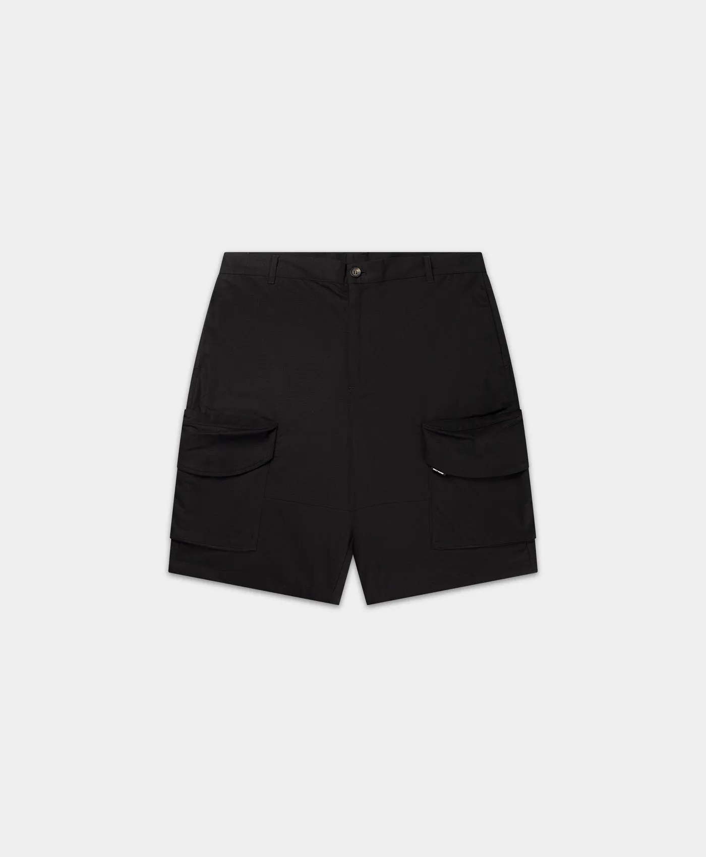 Black Oyster Cotton Cargo Shorts sold by Daily Paper