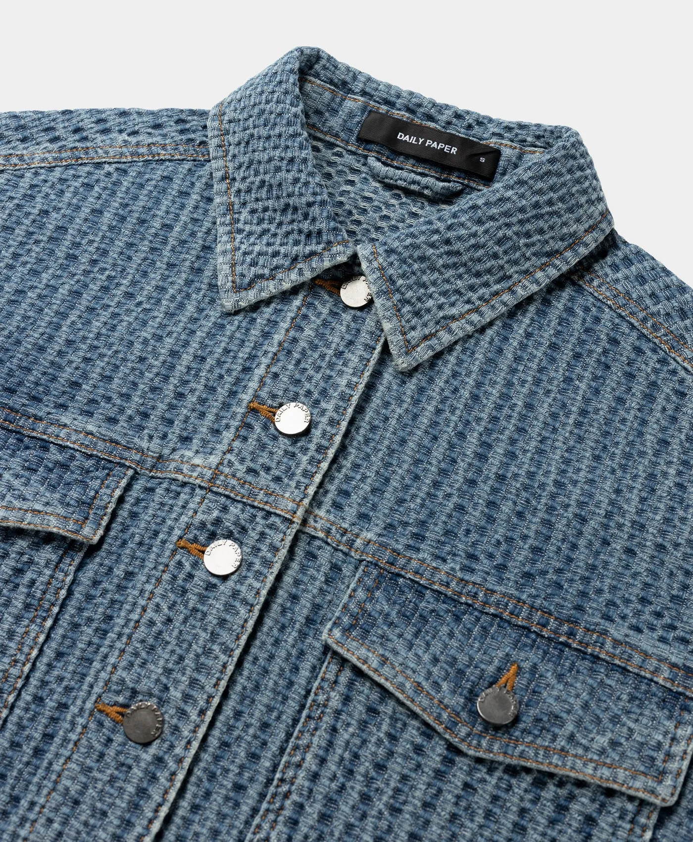 Light Blue Relaxed Denim Jacket sold by Daily Paper product image thumbnail 3