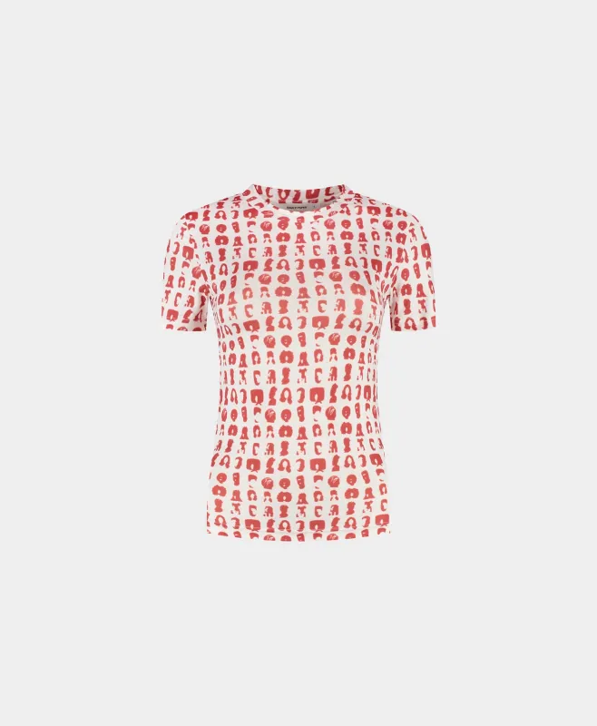 White Hair Grid Aop T-Shirt sold by Daily Paper