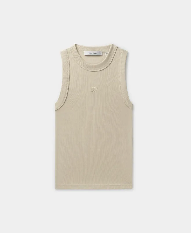 Peyote Beige Unit Rib Top made by Daily Paper
