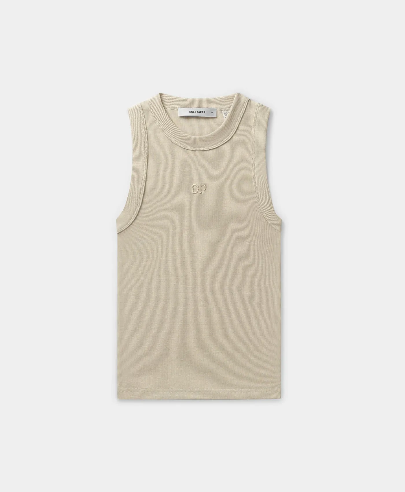 Peyote Beige Unit Rib Top sold by Daily Paper