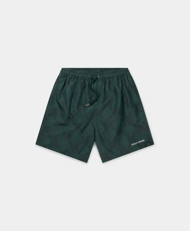 Bistro Green Dotted Monogram Swimshorts sold by Daily Paper