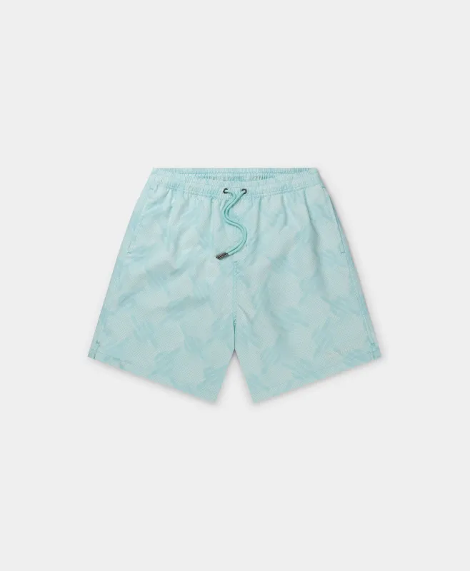 Salt Water Blue Dotted Monogram Swimshorts sold by Daily Paper