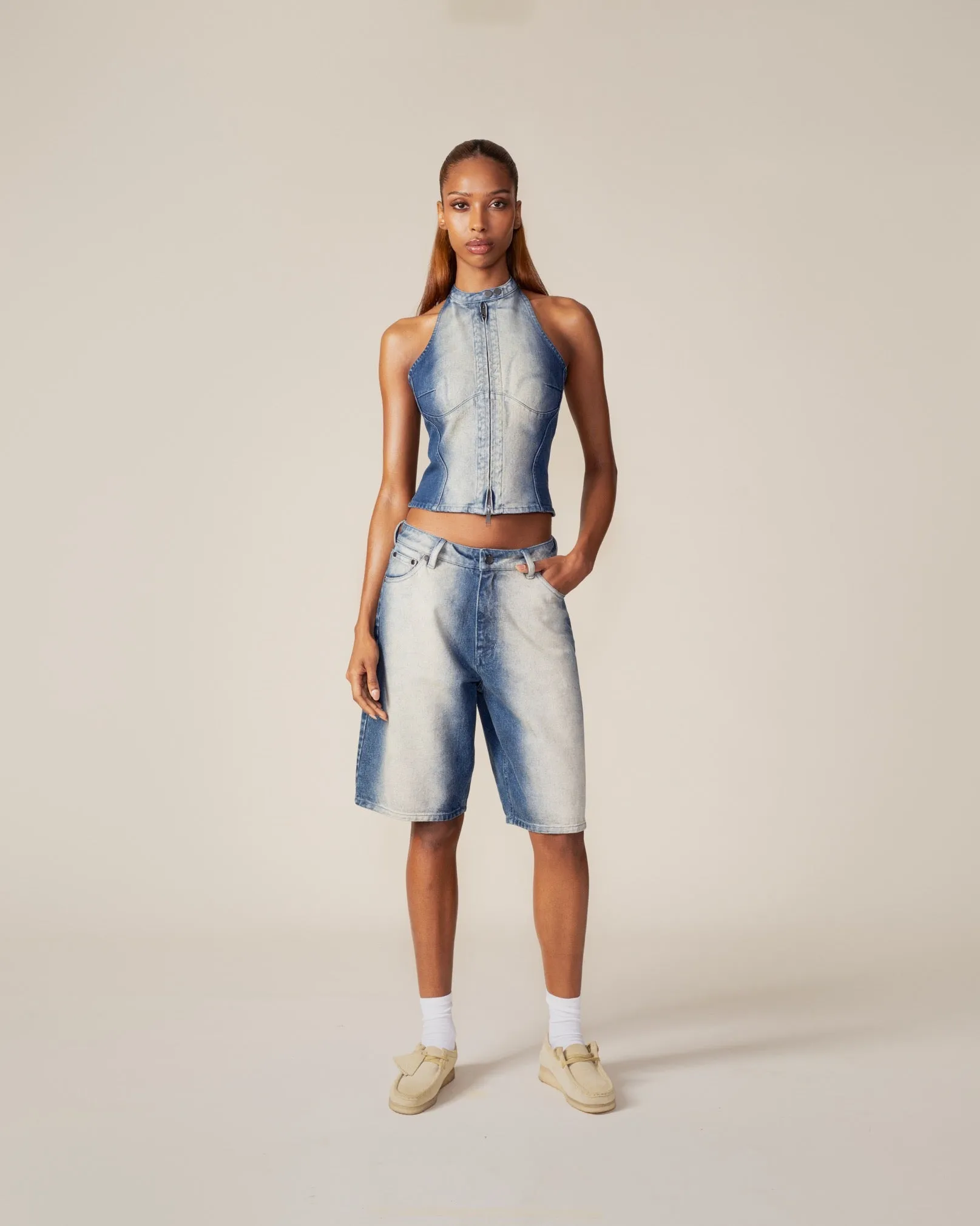 Bleached Denim Blue Top sold by Daily Paper product image thumbnail 4