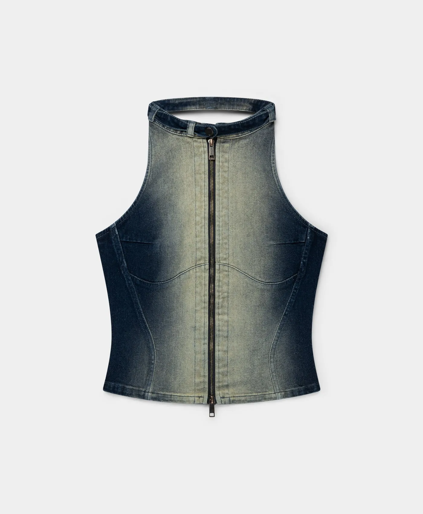 Bleached Denim Blue Top sold by Daily Paper