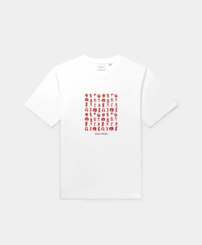 White Hair Grid T-Shirt sold by Daily Paper